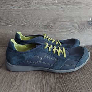Clarks Arbor Jade Suede Leather Blue Gray Walking Shoes Women's 11